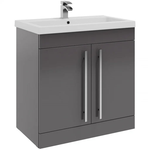 Kartell K-VIT 800 x 460mm mid-depth white ceramic basin, basin only (FUR062PU)
