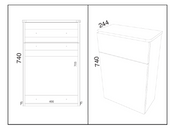 Kartell K-VIT Arc 500mm WC unit in White Gloss (ARC500WC-W) - alternative view