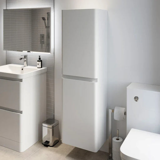 Kartell K-VIT Atlantis 1200mm waterproof wall mounted tall unit in white gloss (ATL1200TU)