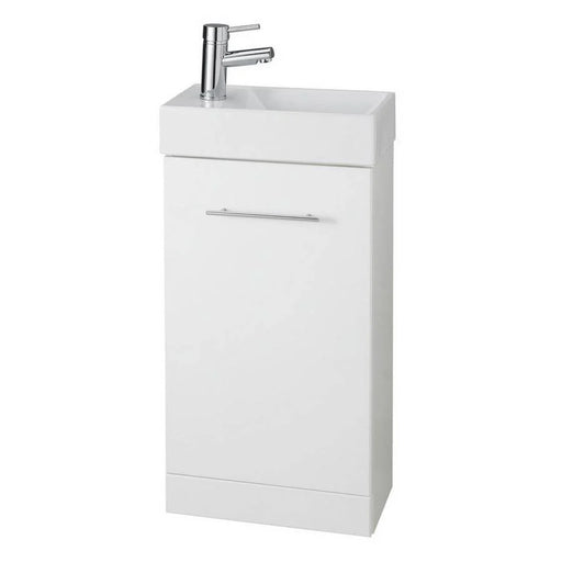 Kartell K-VIT Cube white ceramic cloakroom basin, basin only (CUBEBAS)