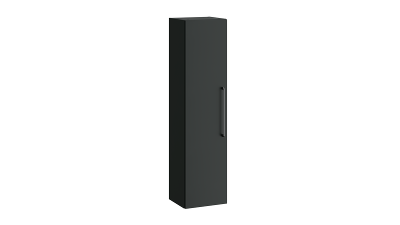 Kartell K-VIT Dove wall mounted tall storage unit in matt anthracite (DOV300TU-MA)