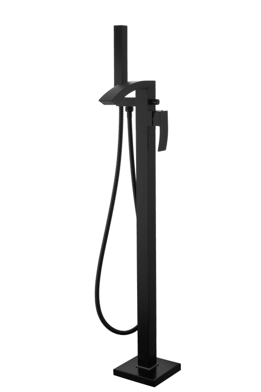 Kartell K-VIT Fiuto Nero Freestanding Bath Shower Mixer Matt Black