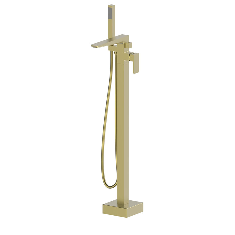 Kartell K-VIT Kolt Freestanding Bath Shower Mixer Brushed Brass