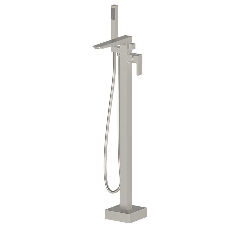 Kartell K-VIT Kolt Freestanding Bath Shower Mixer Brushed Nickel