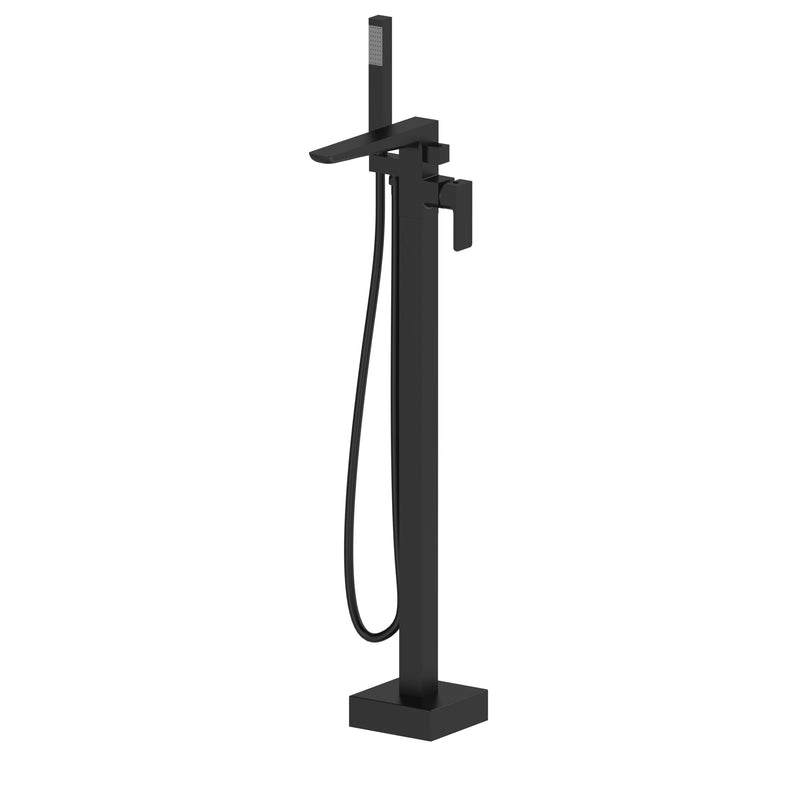 Kartell K-VIT Kolt Freestanding Bath Shower Mixer Matt Black