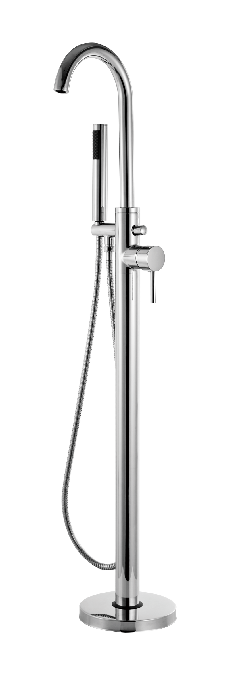Kartell K-VIT Kore Freestanding Bath Shower Mixer Chrome