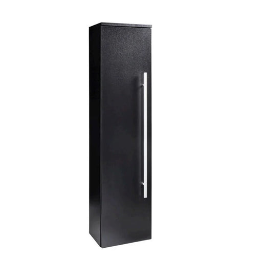Kartell K-VIT Purity 1400mm tall floor standing side unit in Matt Black (PMB1400SU)