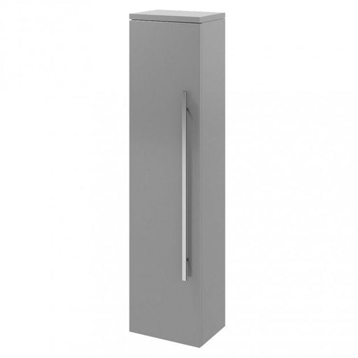 Kartell K-VIT Purity 1400mm tall floor standing side unit in Storm Grey Gloss (FUR094PU)