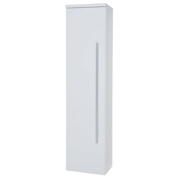 Kartell K-VIT Purity 1400mm tall floor standing side unit in White Gloss (FUR090PU)
