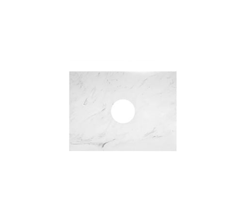 Kartell K-VIT Purity 506 x 400mm solid surface worktop in White Marble (FUR436PU)
