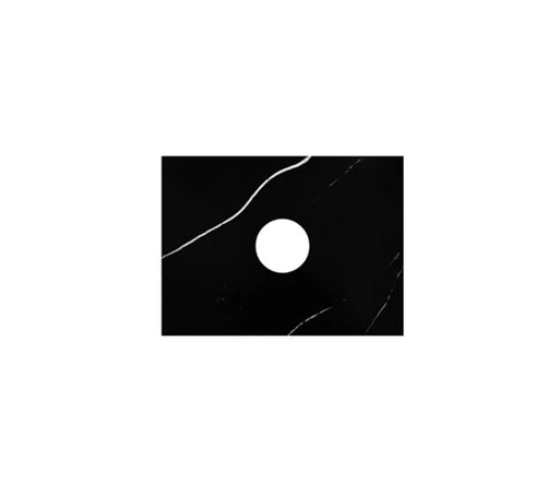 Kartell K-VIT Purity 606 x 463mm solid surface worktop in Black Marble (FUR439PU)