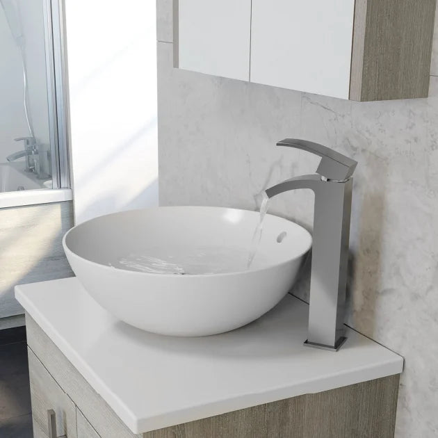 Kartell K-VIT Purity 610 x 460mm ceramic worktop, alternate view (FUR433PU)