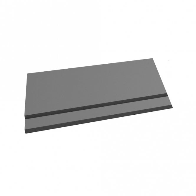 Kartell K-VIT Purity 700mm 2 piece end bath panel in Storm Grey Gloss (RBP700EPSG)