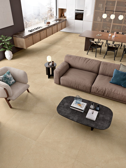 Kendall Beige Matt Porcelain Wall & Floor Tile 900x900mm