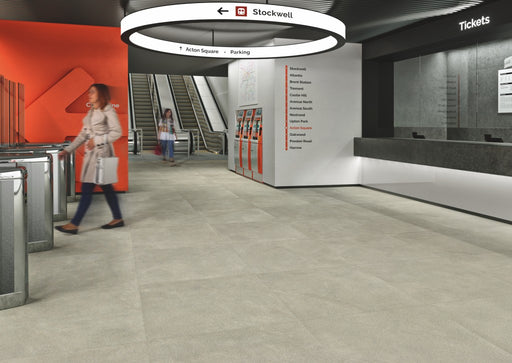 Kendall Light Grey Matt Porcelain Wall & Floor Tile 900x900mm