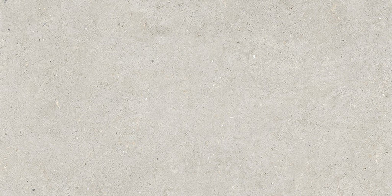 Key Largo Light Grey Stone Effect Matt Porcelain Wall & Floor Tile 600x1200mm