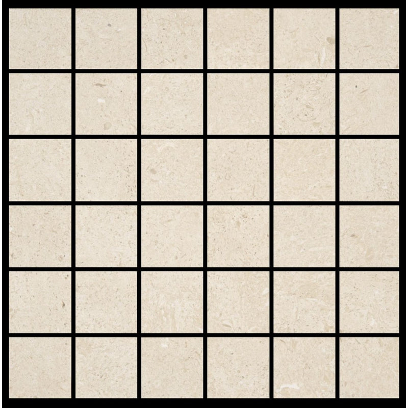 Key Largo Sand Stone Effect Matt Porcelain Mosaic Wall & Floor Tile 300x300mm