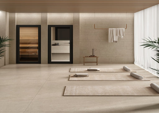 Key Largo Sand Stone Effect Matt Porcelain Wall & Floor Tile 300x600mm