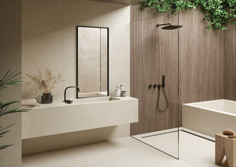 Key Largo Sand Stone Effect Matt Porcelain Wall & Floor Tile 600x1200mm