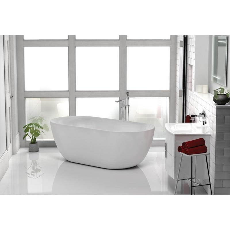 Knightsbridge White Bath Including Waste 1800 x 860mm