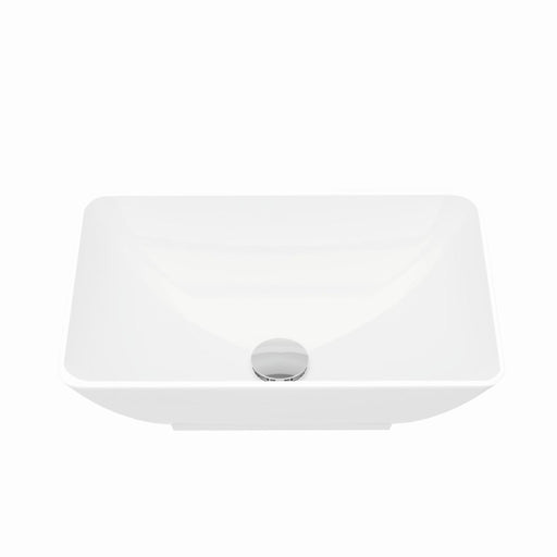 Lagoon 460mm Sit On Basin No Tap Hole Matt White
