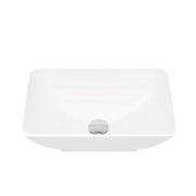 Lagoon 460mm Sit On Basin No Tap Hole Matt White - view 2