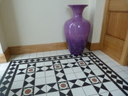 Lake Mary black & white victorian pattern tile 285x285mm - view 4