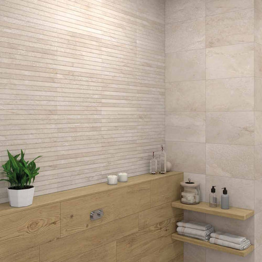 Lakeland bone stone effect tile 270x420mm - view 2
