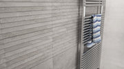Lakeland Grey Stone Effect Matt Ceramic Overlap Decor Wall Tile 270x420mm