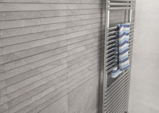 Lakeland Grey Stone Effect Matt Ceramic Wall Tile 270x420mm