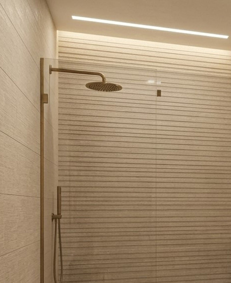 Lakeland White Stone Effect Matt Ceramic Overlap Decor Wall Tile 270x420mm