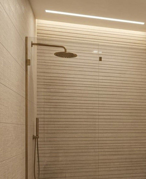 Lakeland White Stone Effect Matt Ceramic Overlap Decor Wall Tile 270x420mm