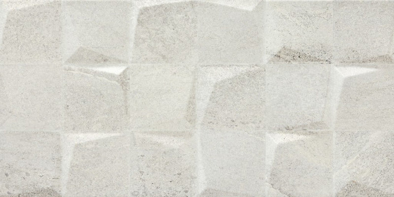 Lantana white stone effect tile 300x600mm - view 2