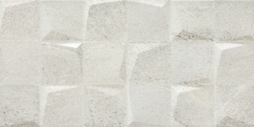 Lantana white stone effect tile 300x600mm - view 2