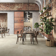 Longboat Warm Beige Concrete Effect Matt Porcelain Wall & Floor Tile 300x600mm