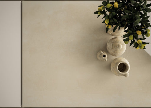 Longboat Warm Beige Concrete Effect Matt Porcelain Wall & Floor Tile 600x600mm