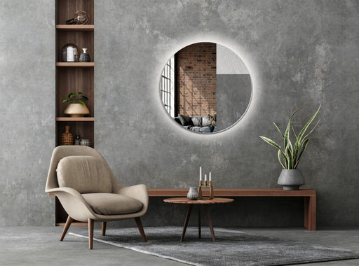 Malmo Round LED Mirror, Demister Pad, Touch Switch 1000mm