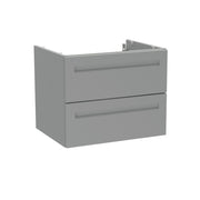 Malvern 600mm Two Drawer Wall Hung Unit & Basin in Dust Grey - view 2