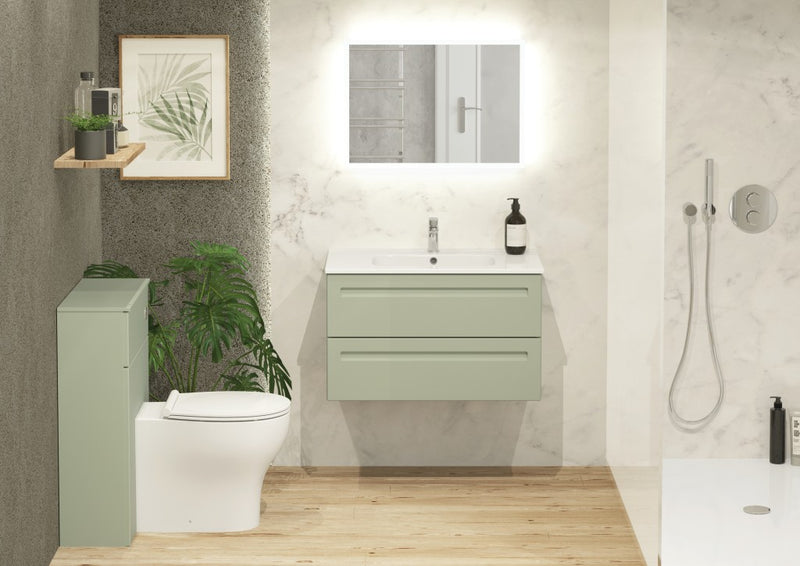 Malvern 600mm WC Unit in Green