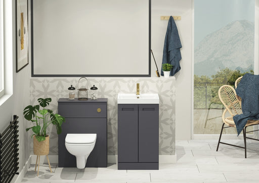 Malvern 600mm WC Unit in Indigo