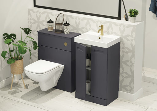 Malvern 600mm WC Unit in Indigo - view 2