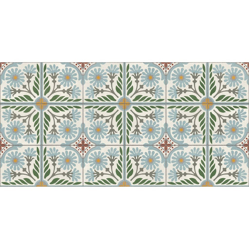 Marco blue patterned tile 500x1000x20mm - view 2