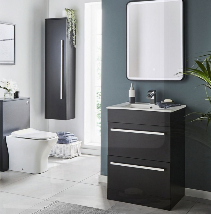 Kartell K-VIT Purity Nero 505mm WC Unit- Matt Black (PN505WC)