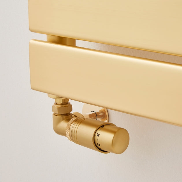 Kartell K-VIT Malibu Designer Brushed Brass Towel Rail 500mmx1200mm (MAL1200-500B)