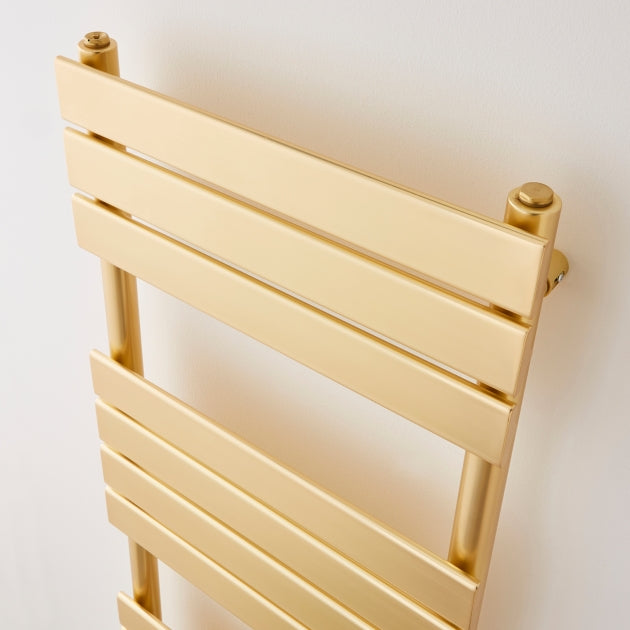 Kartell K-VIT Malibu Designer Brushed Brass Towel Rail 500mmx1200mm (MAL1200-500B)