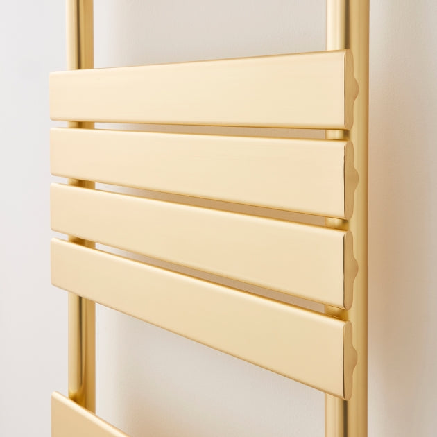 Kartell K-VIT Malibu Designer Brushed Brass Towel Rail 500mmx1200mm (MAL1200-500B)