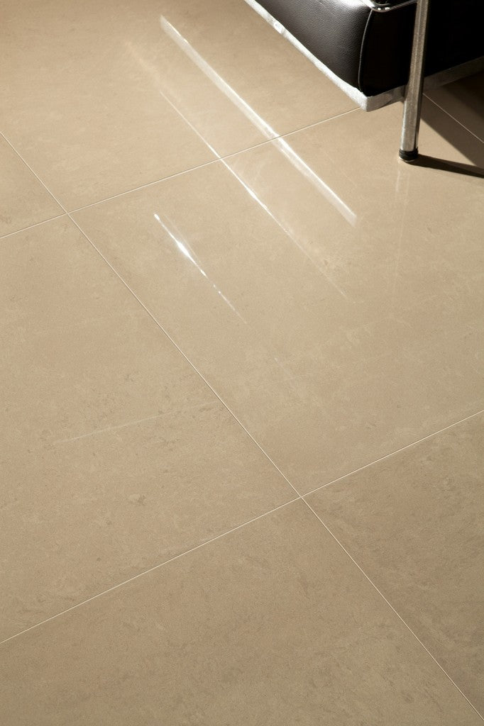 Melbourne beige plain tile 600x600mm - view 3