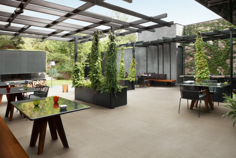 Melbourne black plain tile 600x600mm - view 2