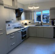 Melbourne carbon plain tile 600x600mm - view 3