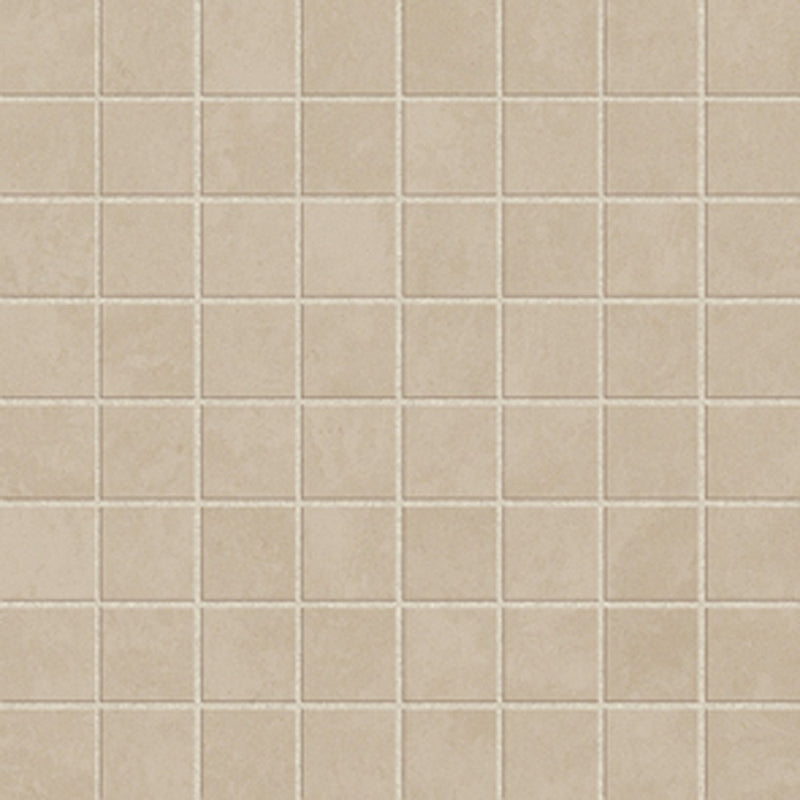 Melbourne Cream Plain Matt Porcelain Mosaic Wall & Floor Tile 300x300mm